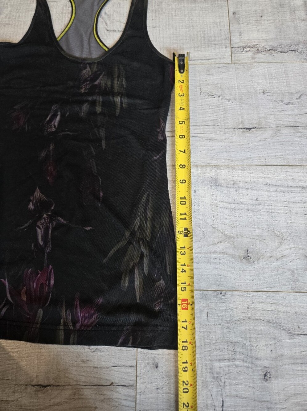 lululemon Black Floral Racerback & Tank Tops (Pair) No Tags - Picture 6 of 11